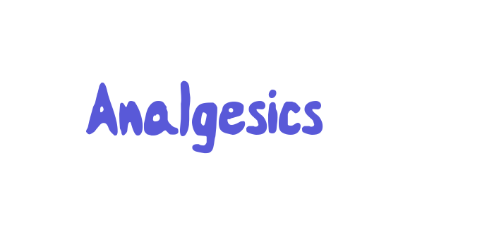 Analgesics Font