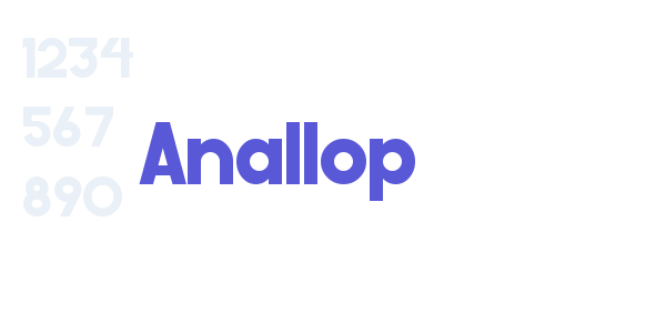 Anallop font free