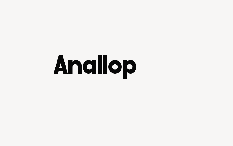 Anallop Font