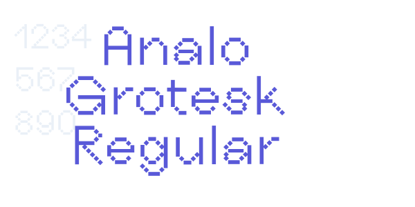 Analo Grotesk Regular font free