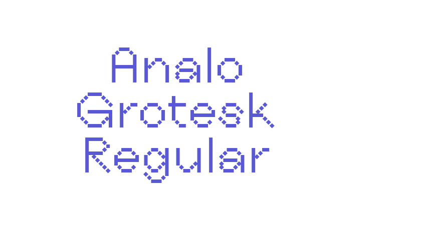 Analo Grotesk Regular Font Download