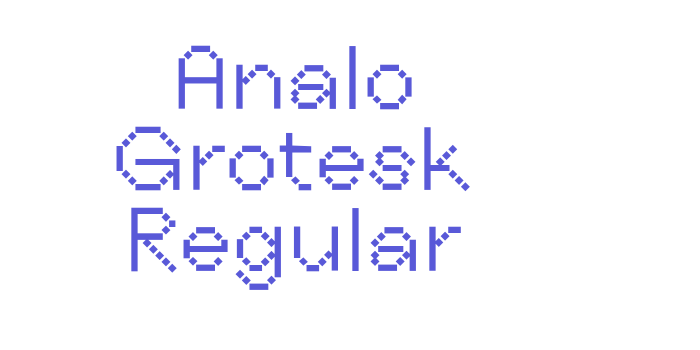 Analo Grotesk Regular Font Download