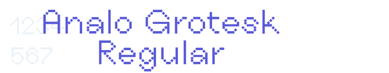 Analo Grotesk Regular-related font