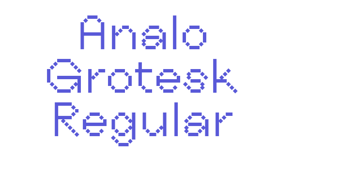 Analo Grotesk Regular Font