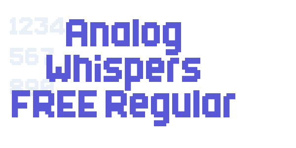 Analog Whispers FREE Regular font free