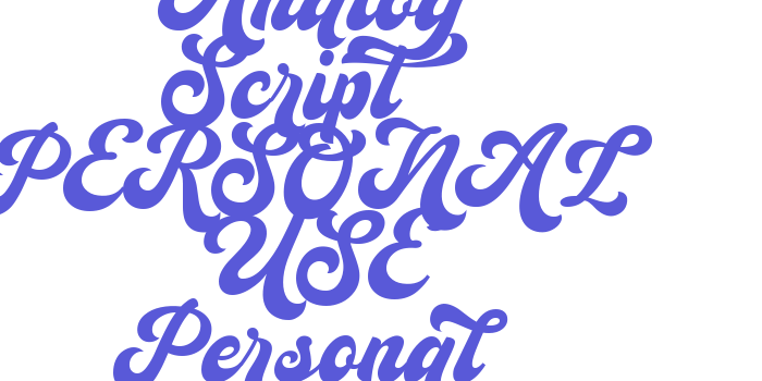 Analog Script PERSONAL USE Personal Font Download