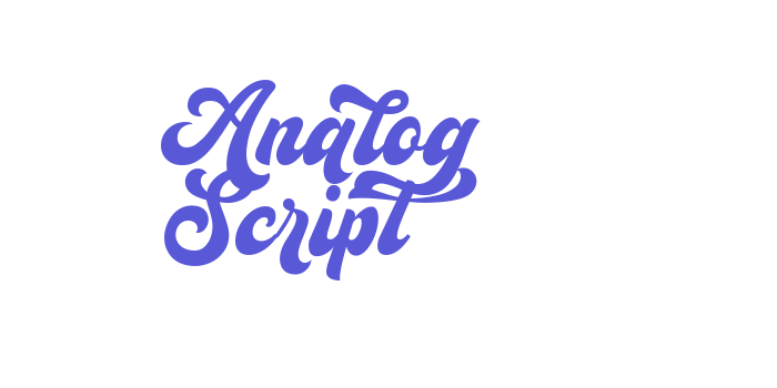 Analog Script Font Download