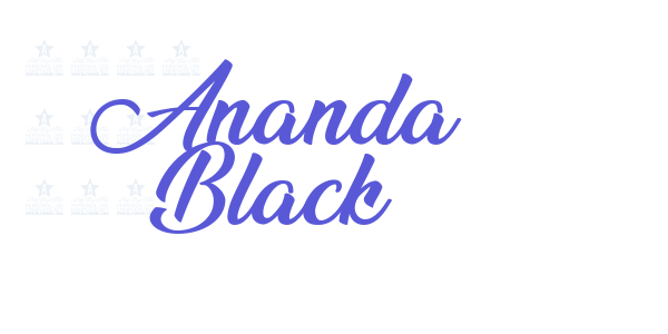 Ananda Black font free