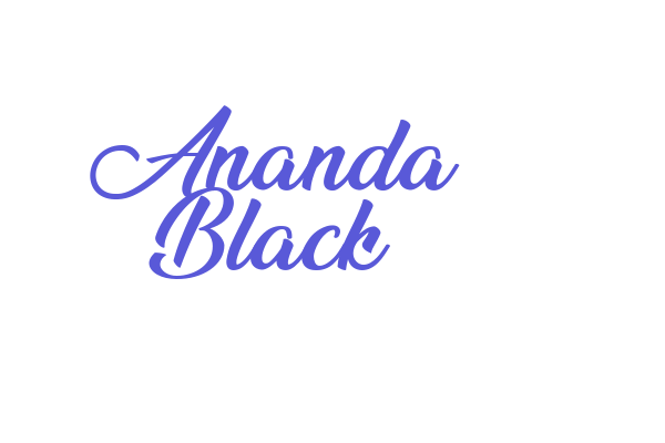 Ananda Black Font