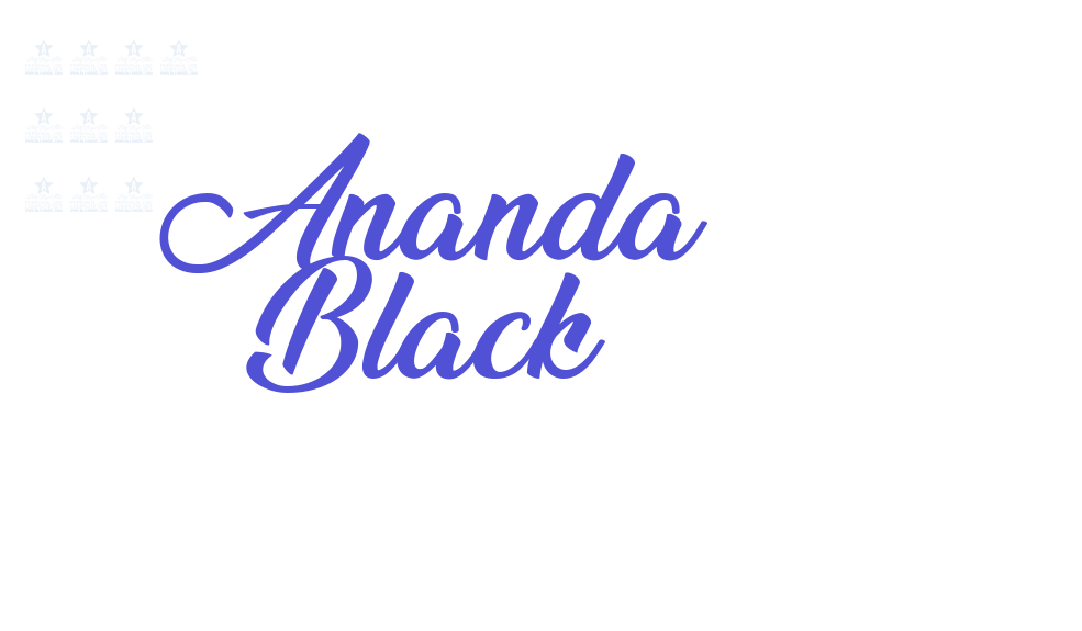 Ananda Black-font-download