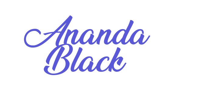 Ananda Black Font