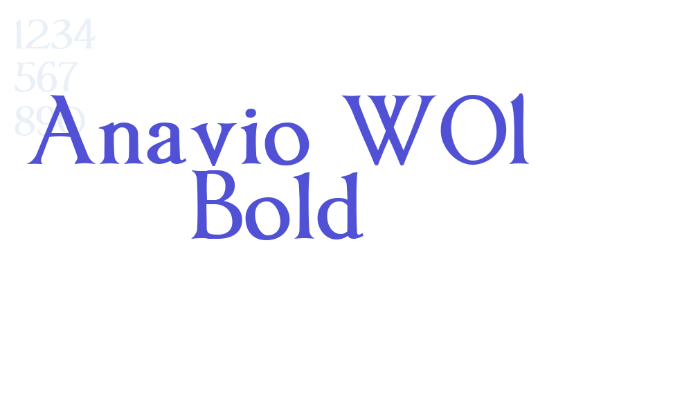 Anavio W01 Bold-font-download