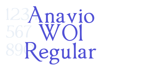 Anavio W01 Regular-font-download