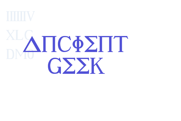 Ancient Geek Font Download