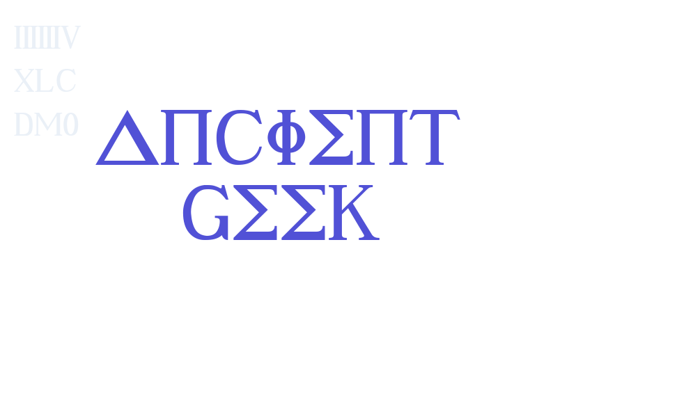 Ancient Geek-font-download