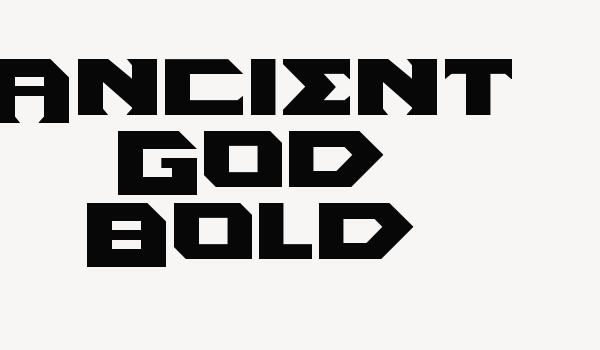 Ancient God Bold Font