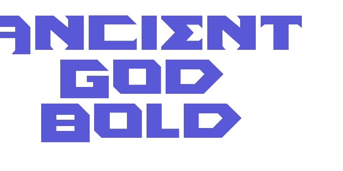 Ancient God Bold Font