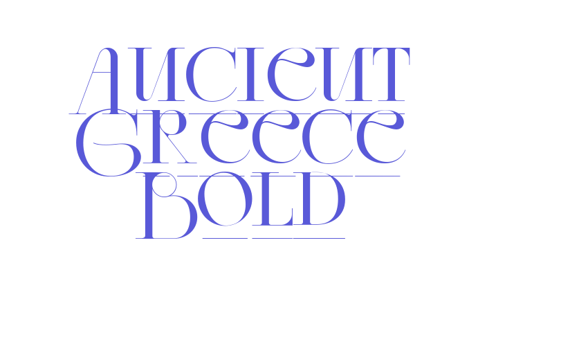 Ancient Greece Bold Font Download