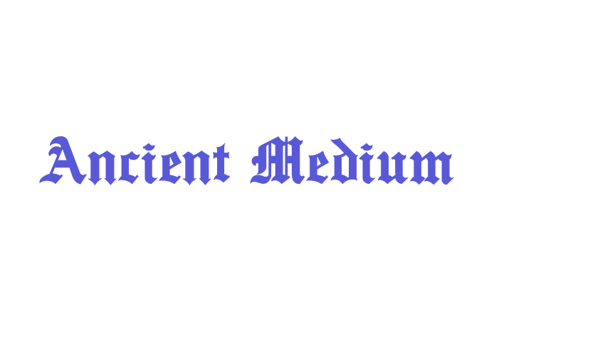 Ancient Medium Font Download