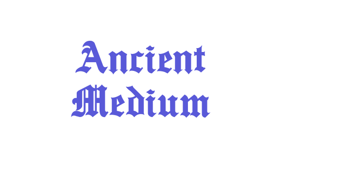 Ancient Medium Font