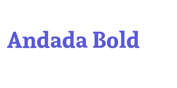 Andada Bold Font Download