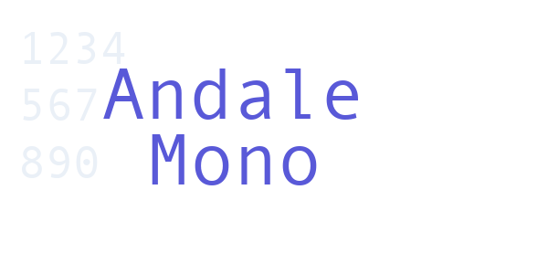 Andale Mono font free