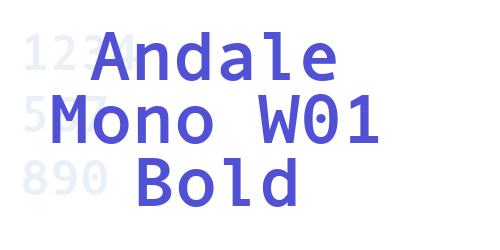 Andale Mono W01 Bold-font-download