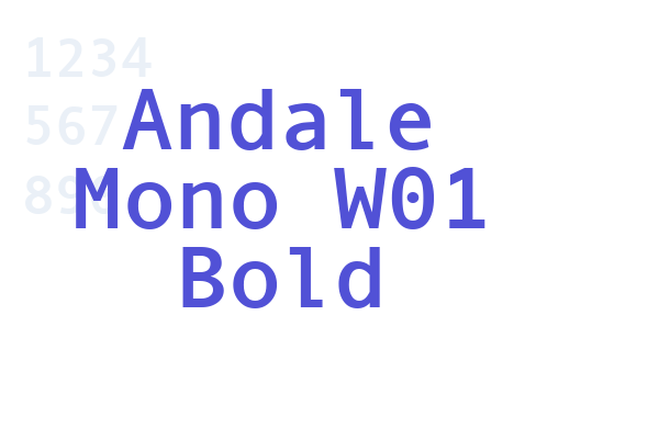 Andale Mono W01 Bold