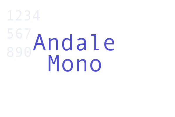 Andale Mono