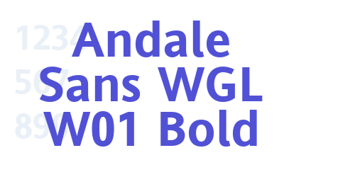 Andale Sans WGL W01 Bold-font-download