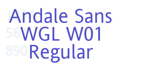 Andale Sans WGL W01 Regular-font-download