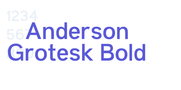 Anderson Grotesk Bold font free