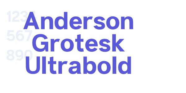 Anderson Grotesk Ultrabold font free