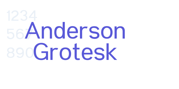 Anderson Grotesk font free