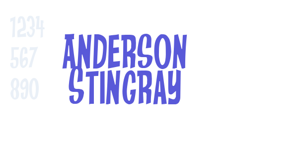 Anderson Stingray font