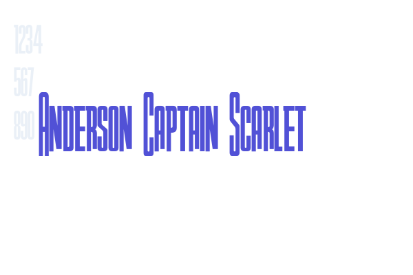 Anderson Captain Scarlet