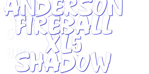 Anderson Fireball XL5 Shadow-font-download