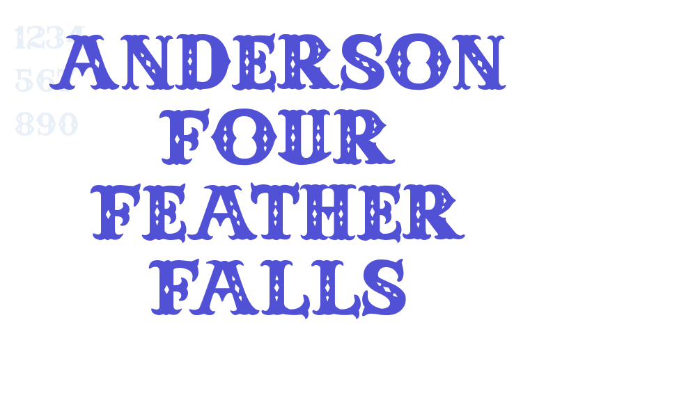 Anderson Four Feather Falls-font-download