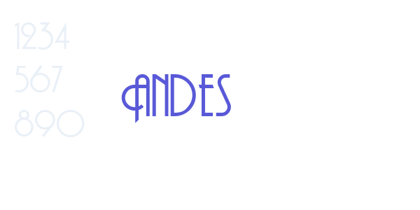 Andes font free