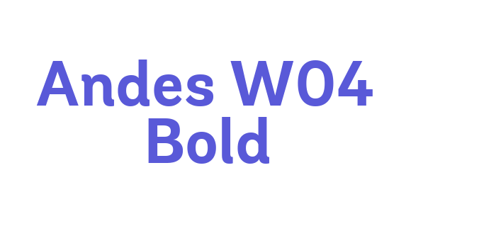 Andes W04 Bold Font Download