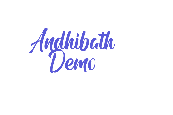 Andhibath Demo Font