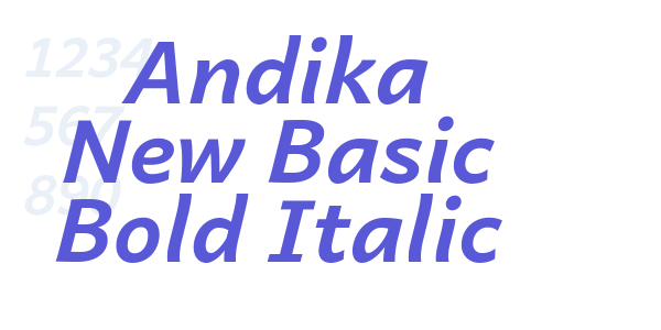 Andika New Basic Bold Italic font free