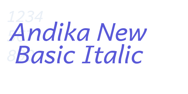 Andika New Basic Italic font