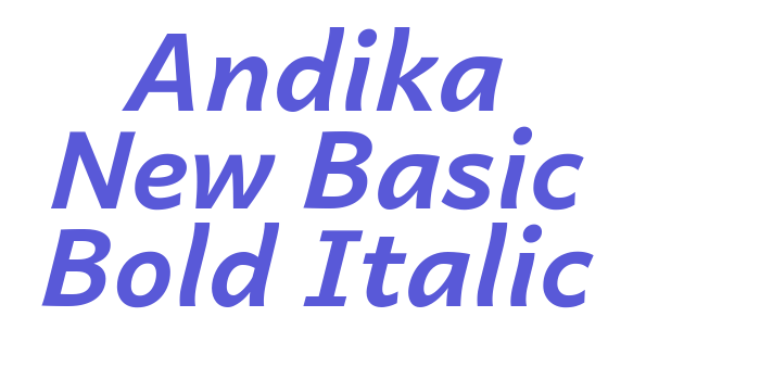 Andika New Basic Bold Italic Font