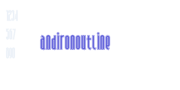 AndironOutline font free