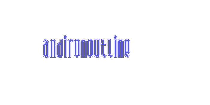 AndironOutline Font