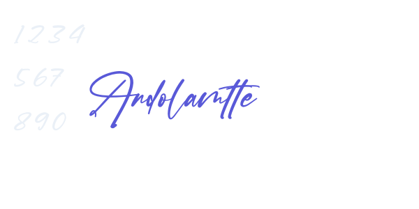 Andolamtte font free