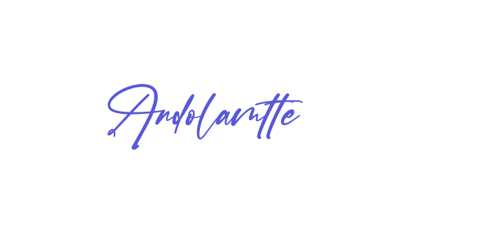 Andolamtte Font Download