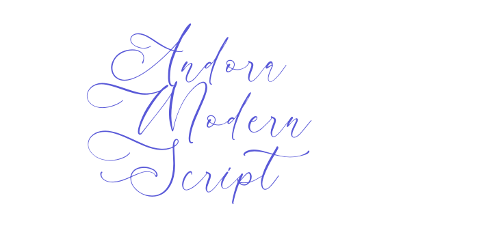 Andora Modern Script Font Download