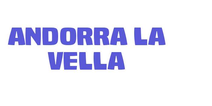 Andorra la Vella Font Download